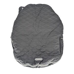 JJ Cole Bundleme Stroller Cover Toddler Black Gray Quilted Fleece Lined Travel